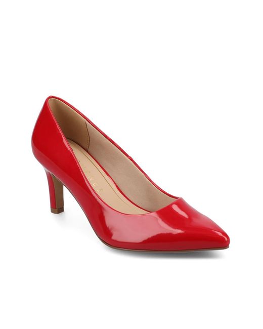 Journee Collection Red Scylee Pump