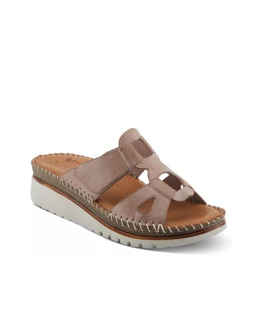 Spring Step Brown Montera Wedge Sandal