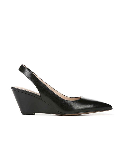 franco sarto black wedge pump
