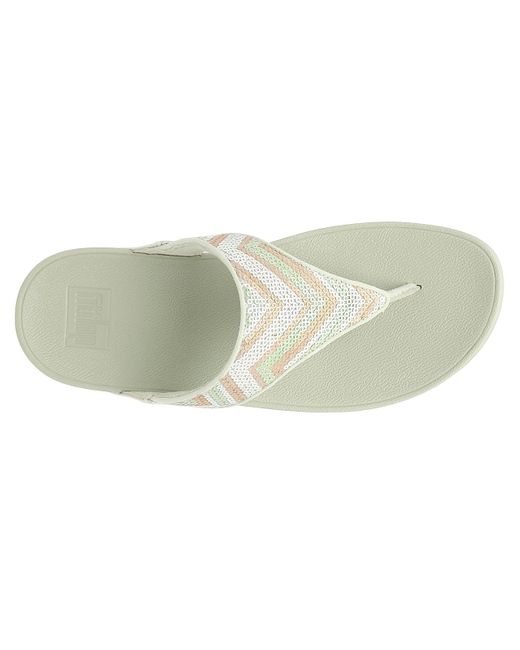Fitflop White Lulu Sequin Wedge Sandal