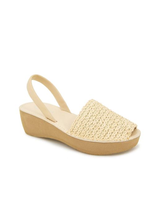 Kenneth Cole White Wide Width Fine Glass Wedge Sandal