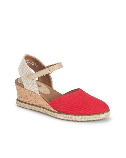 BareTraps Ocean Wedge Sandal in Red Lyst
