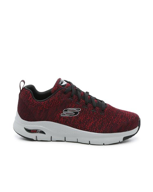 Skechers Synthetic Arch Fit Paradyme Sneaker in Red for Men - Lyst
