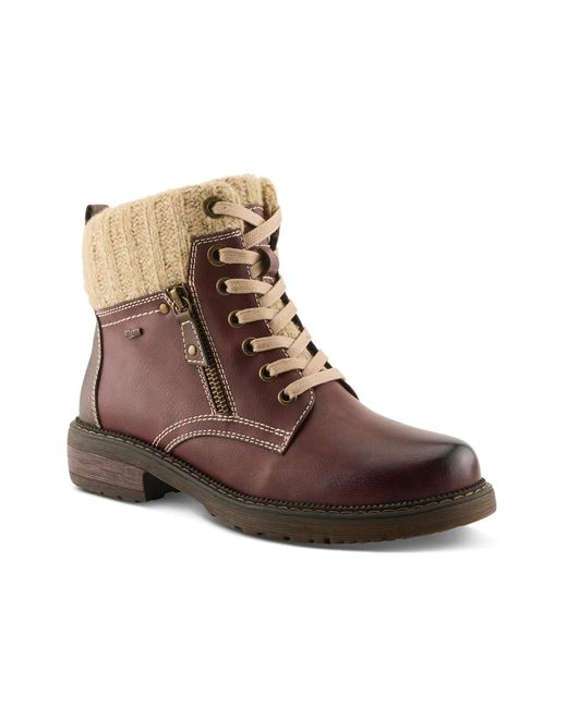 Spring Step Brown Khazera Bootie