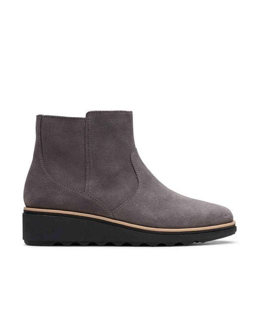 clarks sharon hop wedge bootie