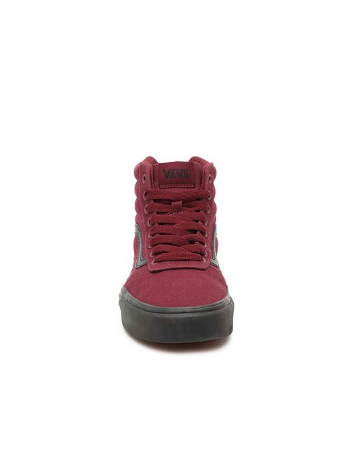 Vans Ward Hi High-top Sneaker in Red 