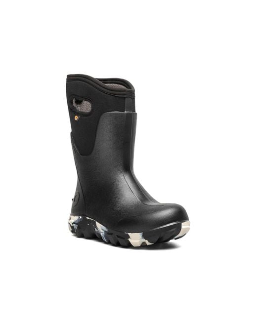 Bogs Black Classic Seamless Mid Marble Boot