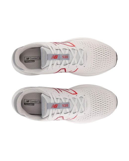 New Balance 520 V8 Running Shoe in White for Men | Lyst