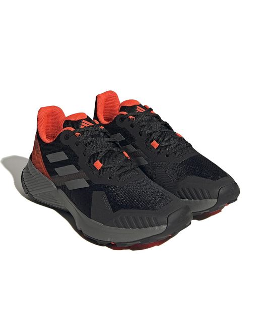 Adidas Black Terrex Soulstride Trail Running Shoe for men