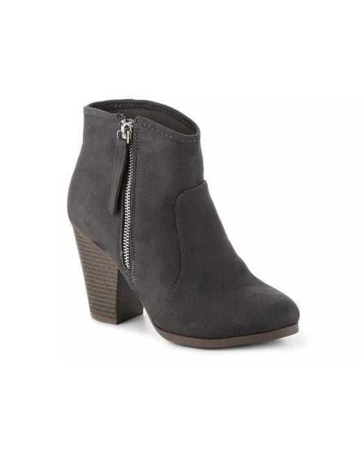 Journee Collection Black Link Bootie