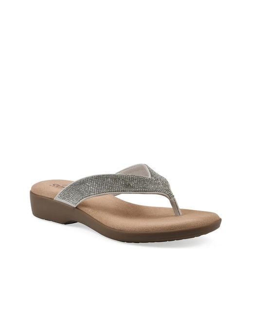White Mountain Gray Becharm Sandal