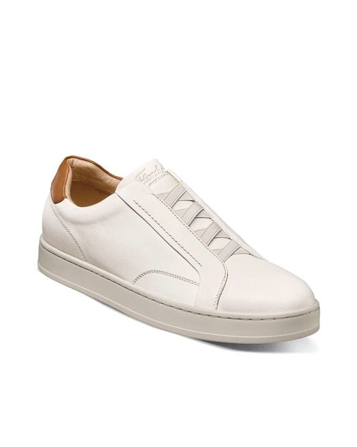 Florsheim White Monopoli Slipon Sneaker for men