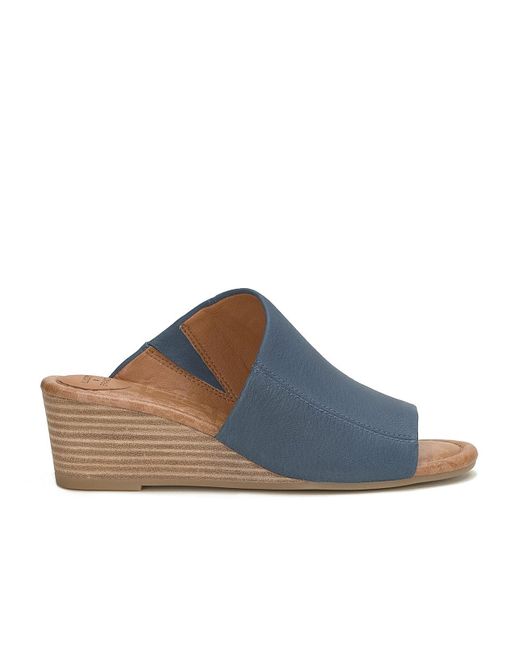 Lucky Brand Blue Malenka Wedge Sandal