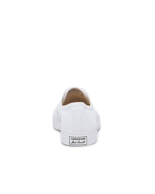 Converse White Jack Purcell Low Top Sneaker for men