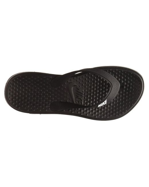 Nike Solay Flip Flop in Black | Lyst
