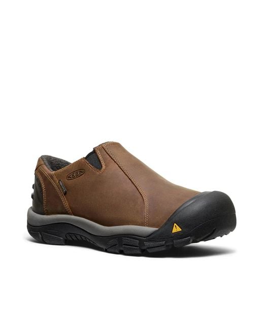 Keen Brown Wide Width Brixen Waterproof Slipon for men