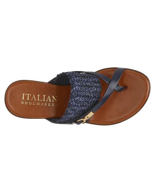 Italian Shoemakers Blue Adalee Wedge Sandal