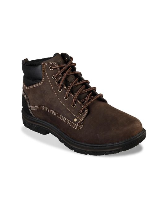 Skechers Brown Relaxed Fit Segment Garnet Boot for men