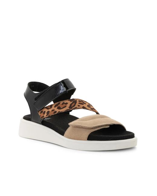 Ara Black Marina Wedge Sandal