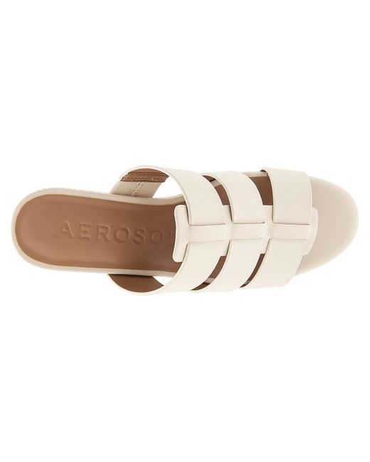 Aerosoles White Wilma Wedge Sandal