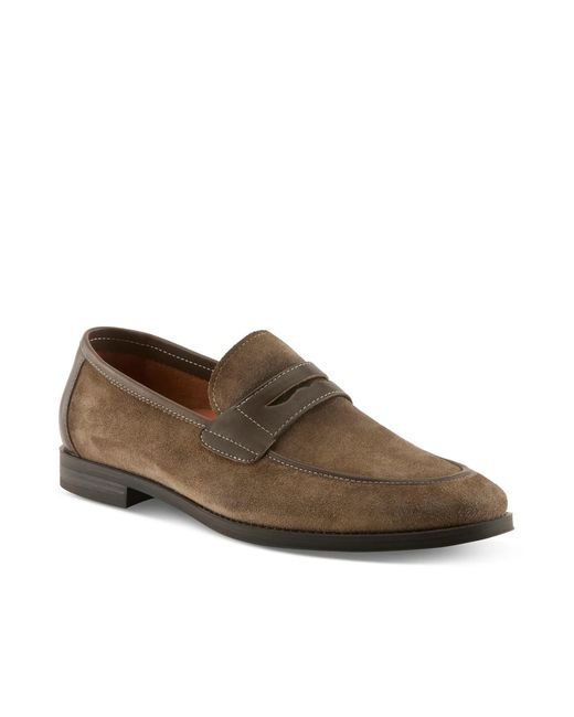 Spring Step Brown Jaxon Penny Loafer for men