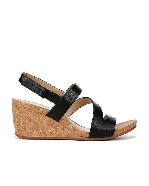naturalizer sandra wedge slip on sneaker