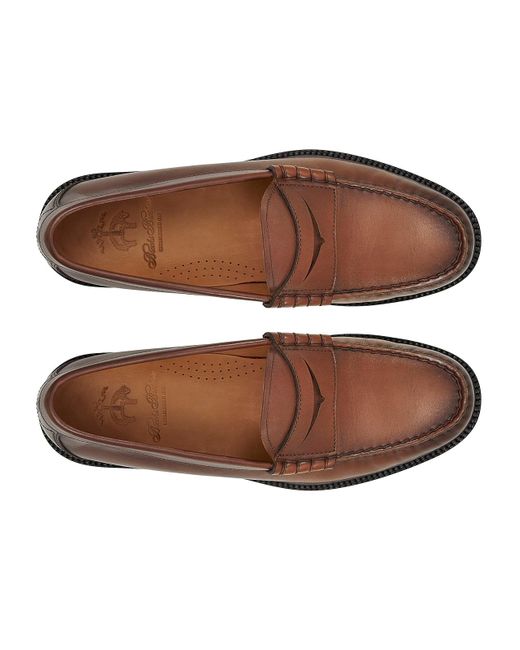 Brooks Brothers Brown Bleecker Penny Loafer for men
