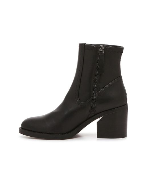 Franco sarto black leather boots top