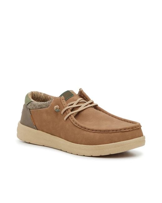 HeyDude Brown Wide Width Paul Slipon for men