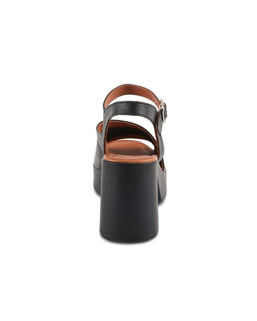 Spring Step Black Cello Platform Sandal