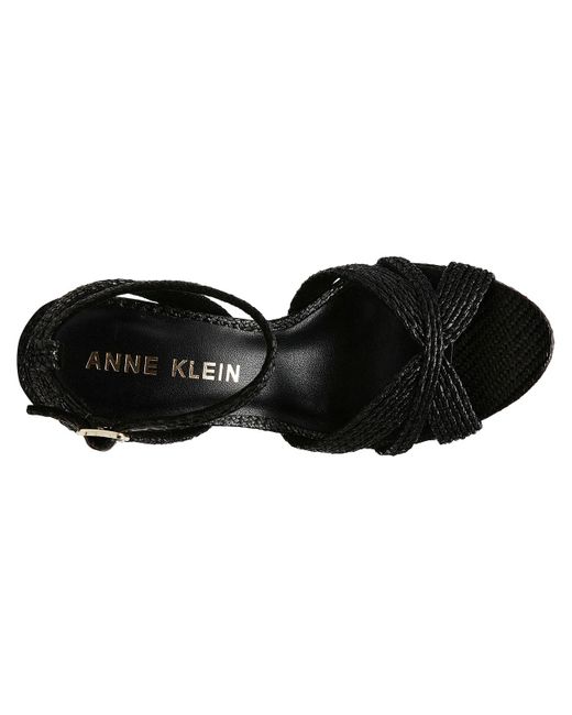 Anne Klein Black Vex Sandal