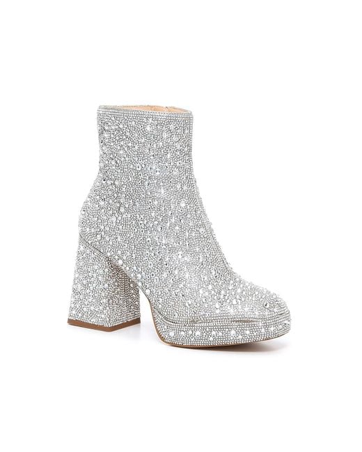 Steve Madden White Teralee Bootie