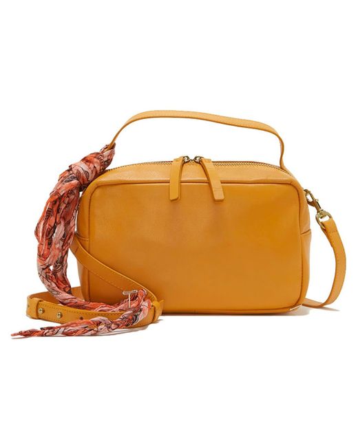 Lucky Brand Diam Leather Crossbody Bag in Orange Lyst