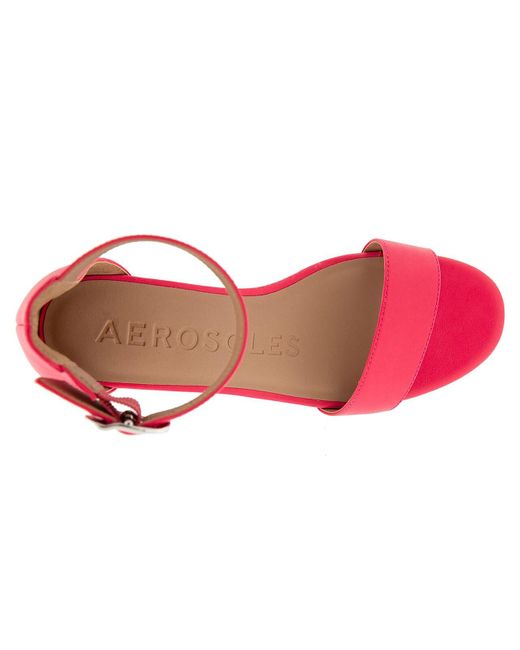 Aerosoles Red Willis Wedge Sandal