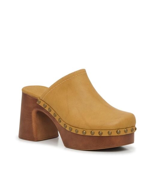 Frye & Co. Brown Wylie Platform Mule