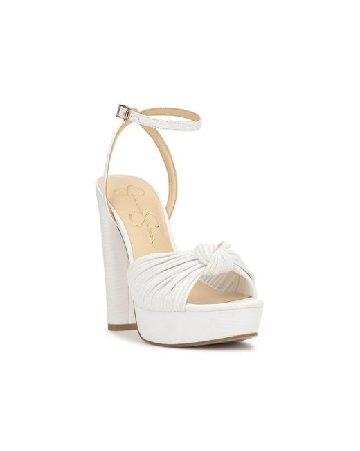 Jessica Simpson White Immie Platform Sandal
