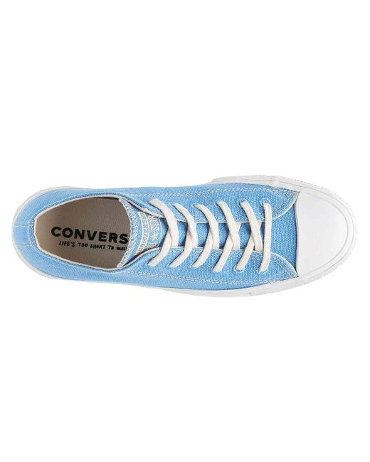 blue platform converse