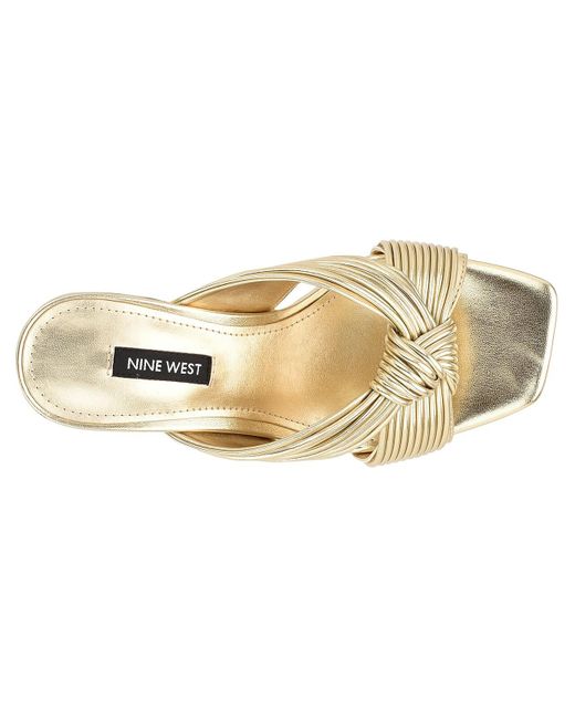 nine west Gold Metallic Galinda Sandal