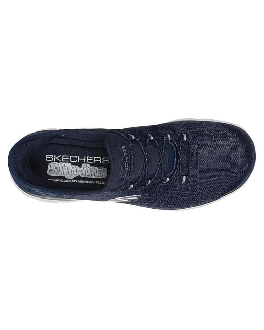 Skechers Blue Hands Free Slip-ins: Summit Classy Night Sneaker