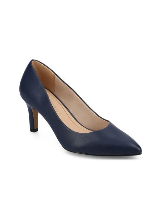 Journee Collection Blue Scylee Pump