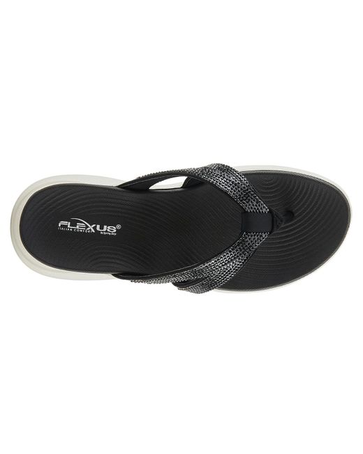 Flexus by Spring Step Black Ashine Wedge Sandal