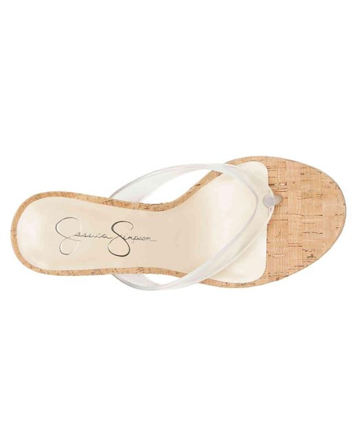 jessica simpson clear wedge sandals