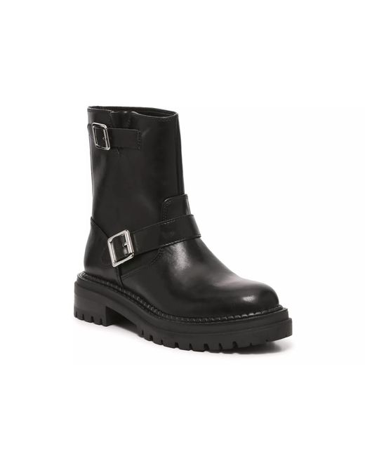Steve Madden Black Brycin Moto Bootie