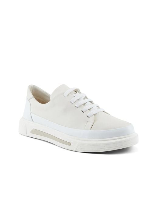 Spring Step White Dune Slipon Sneaker