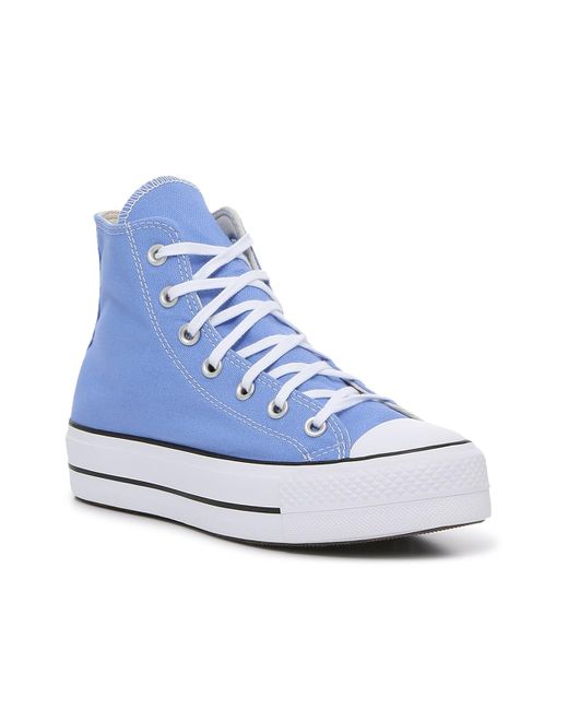 Converse Blue Chuck Taylor All Star Lift Platform High-top Sneaker