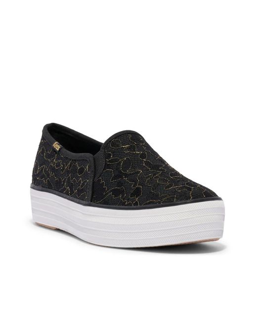 Keds Deck Platform Sneaker in Black Lyst