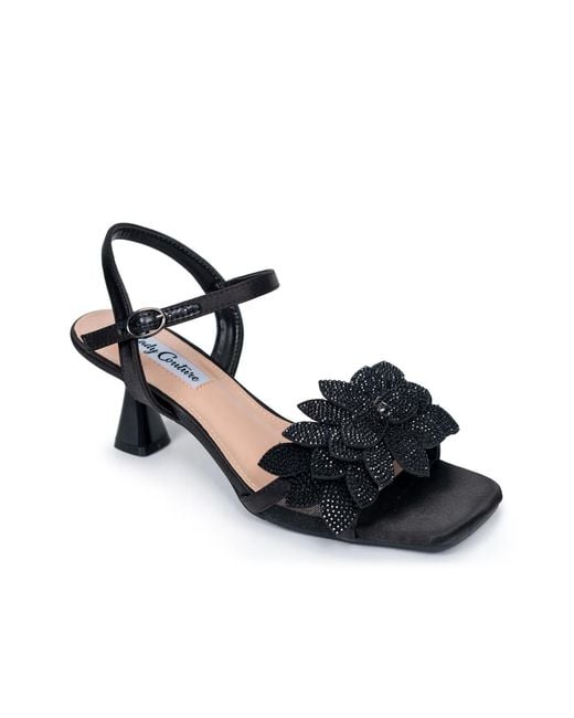 Lady Couture Women's Black Lori Sandal