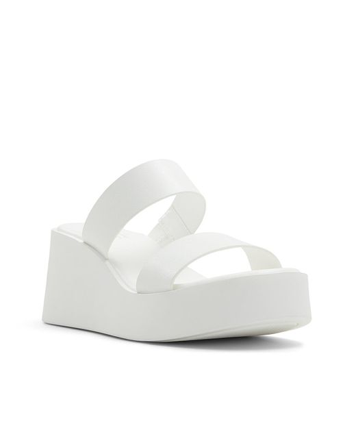 Call It Spring White Feliciia Wedge Sandal