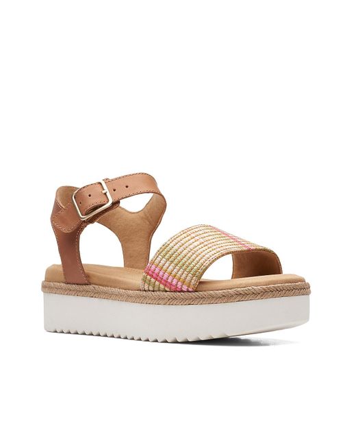 Clarks Lana Shore Platform Sandal in Light Brown (Brown) Lyst