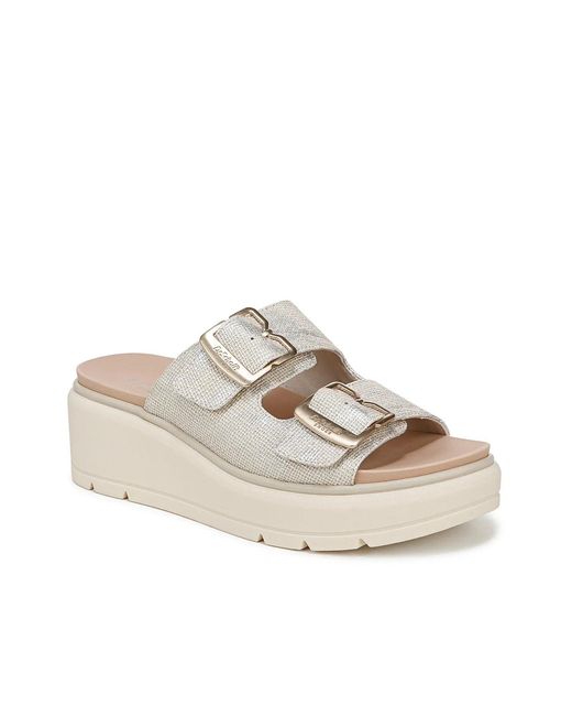 Dr. Scholls White Nice Day Max Og Wedge Sandal